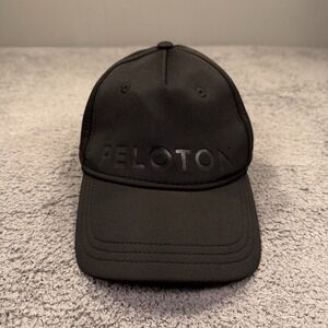Peloton Hat‎ Cap Strap Back Black Red Athletic Performance One Size Mens Running
